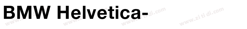 BMW Helvetica字体转换